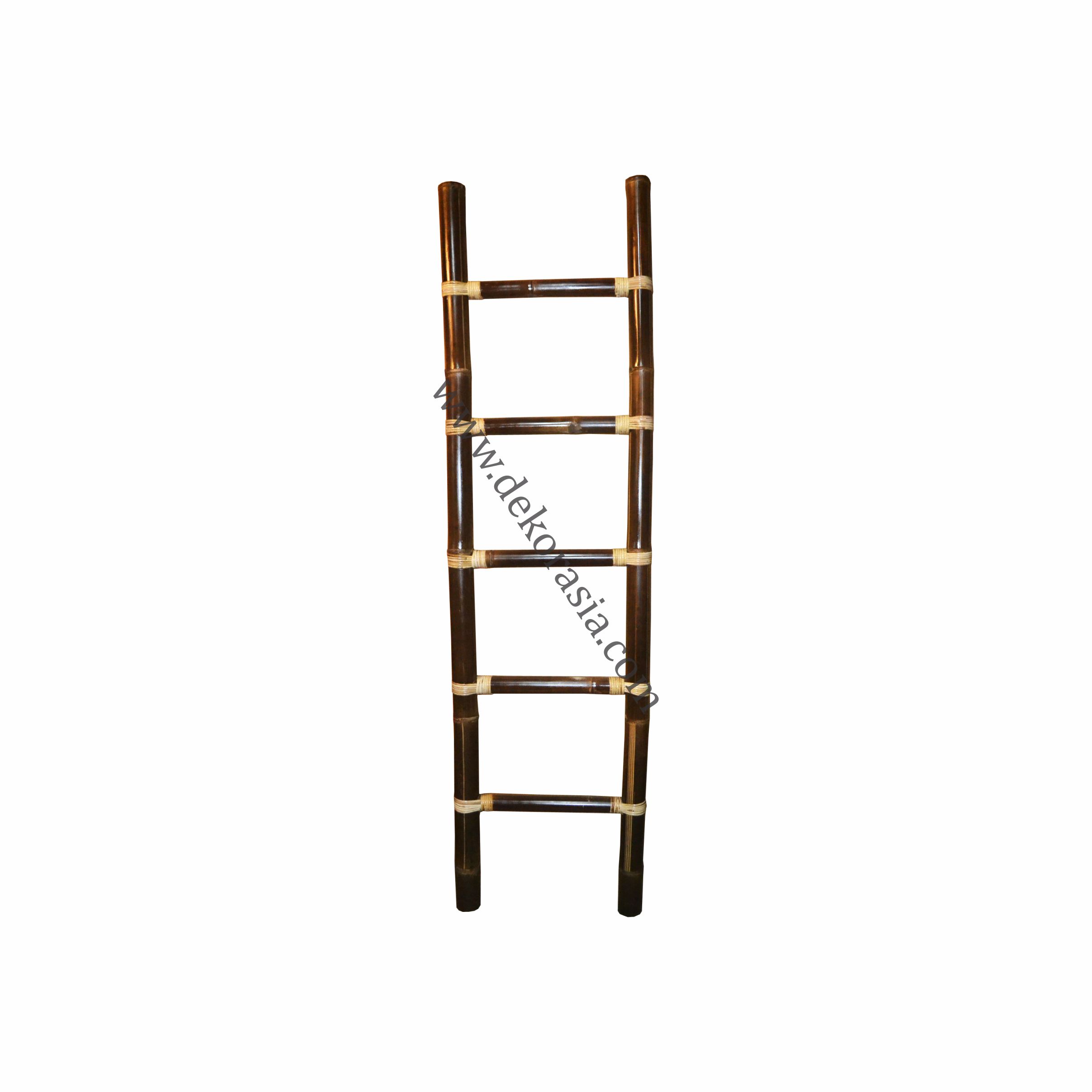 Black Bamboo Ladder 5 Rungs